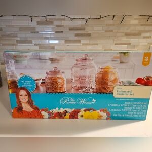 The Pioneer Woman Floral Glass Canister Set